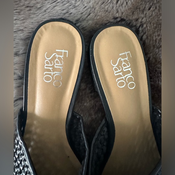 Franco Sarto Sunny Woven Mule Black Sz 9 - Picture 4 of 6